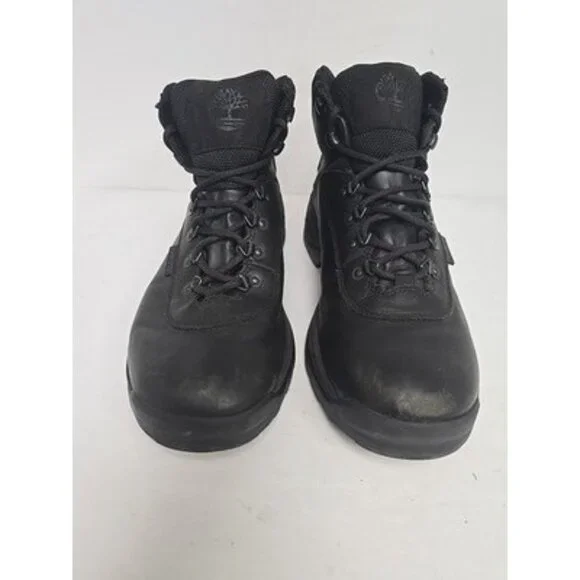 Timberland Men's Mid-Cut White Ledge WP Hiking Boots 12122 Black Size 11M